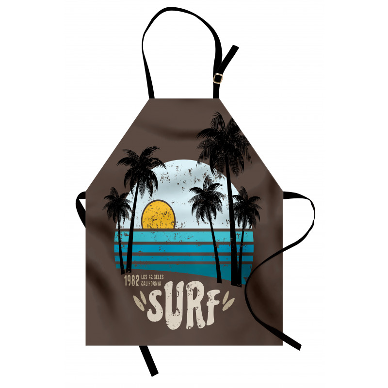 Los Angeles Beach Grunge Apron