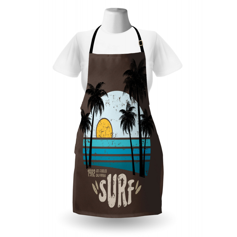 Los Angeles Beach Grunge Apron