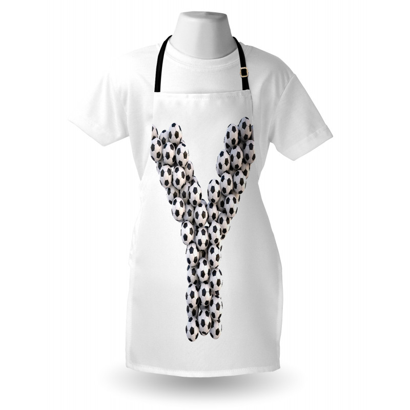 Monochrome Ball Motifs Apron