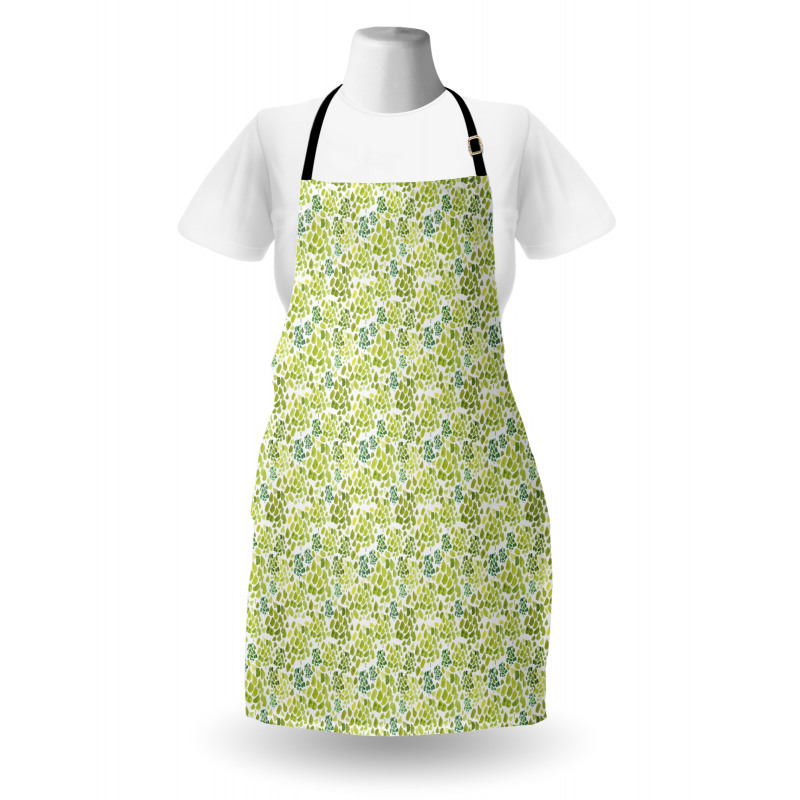 Brush Stroke Style Foliage Apron