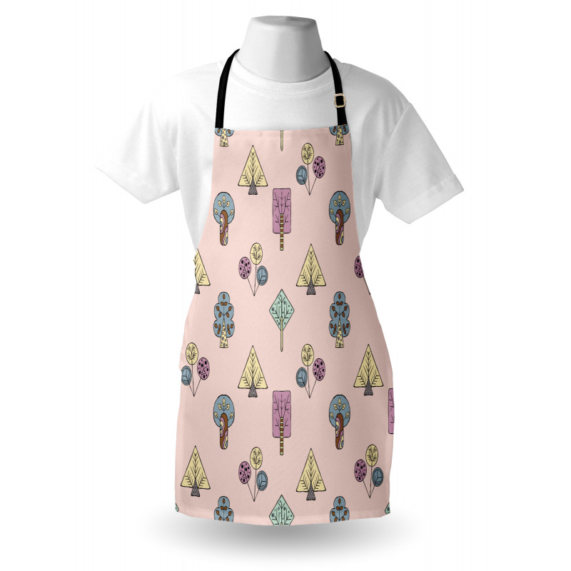 Cartoon Inspired Trees Apron