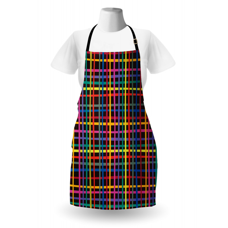 Minimalist Checkered Line Apron