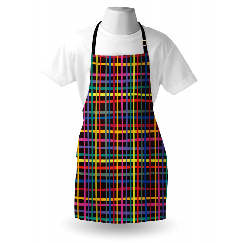 Minimalist Checkered Line Apron