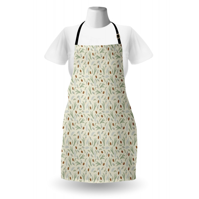 Fir Cones Botany Branches Apron
