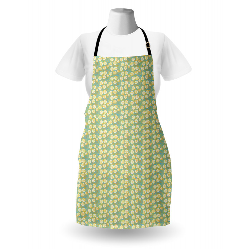 Oriental Waves and Spirals Apron