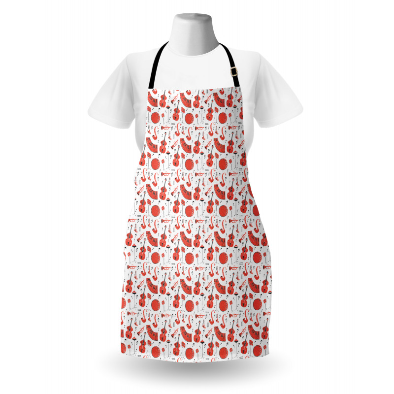 Grunge Musical Instruments Apron