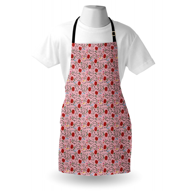 Colorful Blooms Flowers Apron
