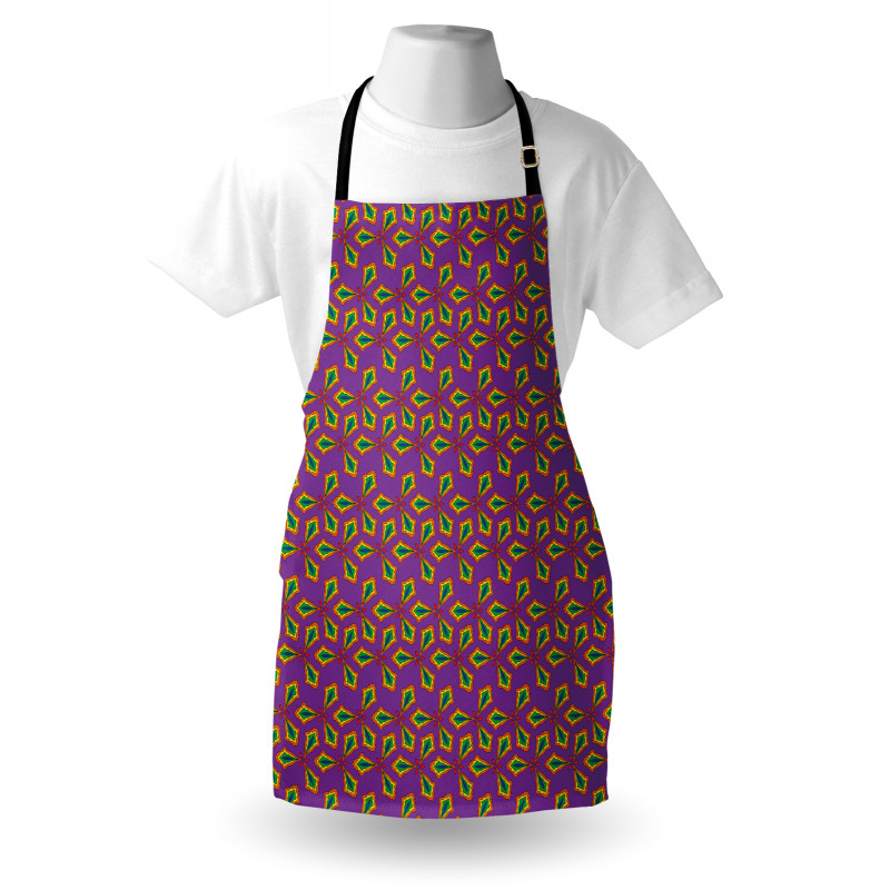 Geometric Floral Shapes Apron