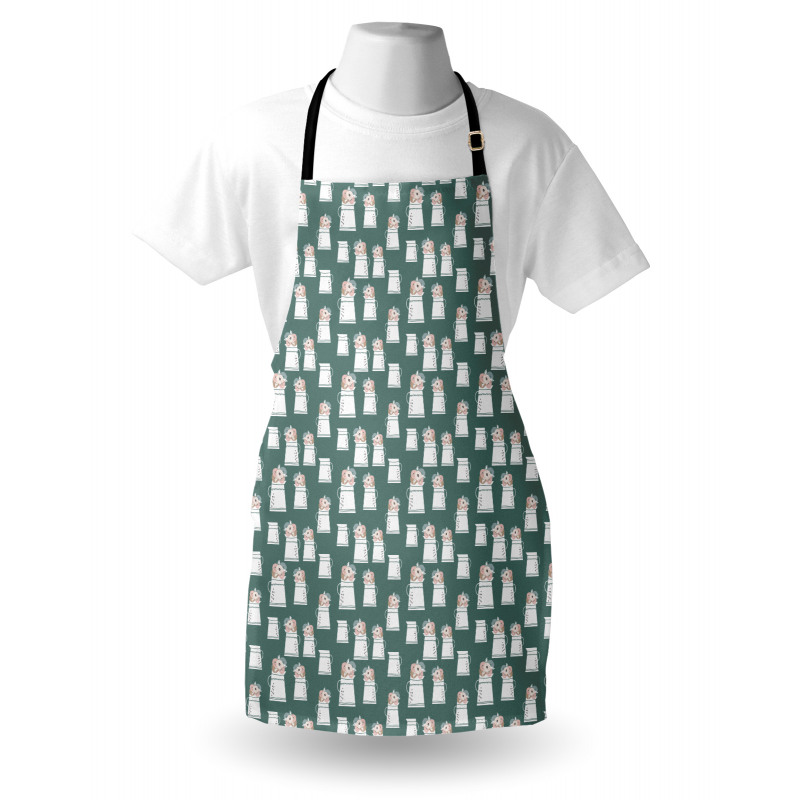 Doodle Art Nature Blooms Apron