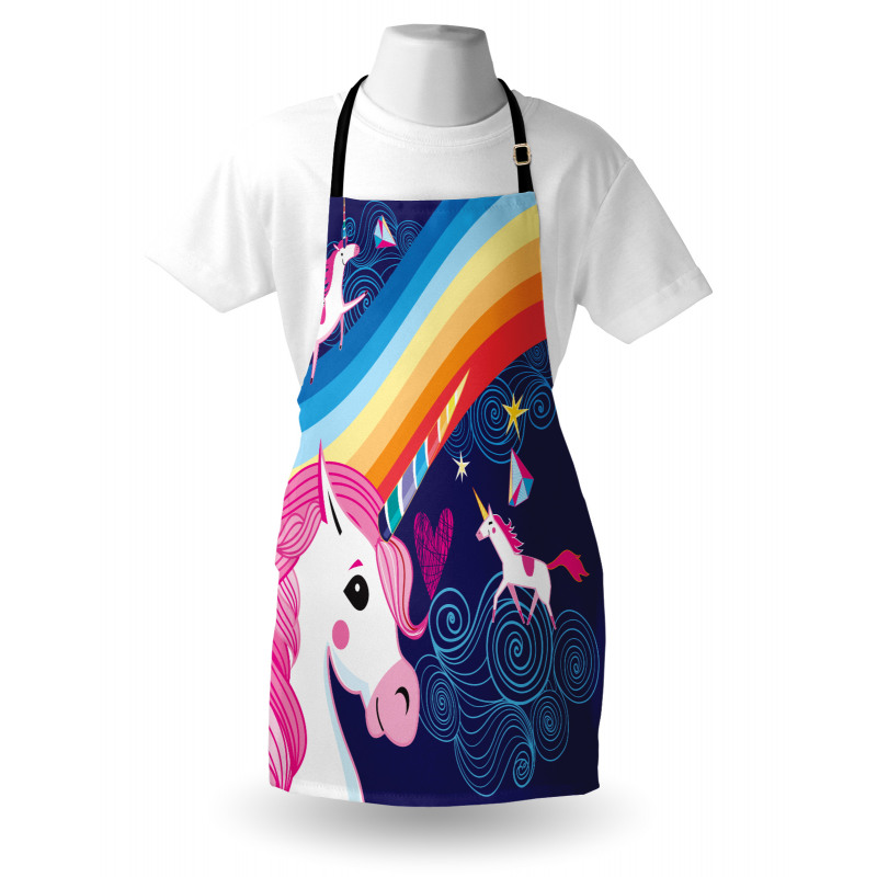 Mythical Animals in the Sky Apron