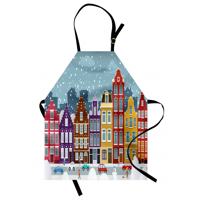 Dutch Town in the Winter Apron