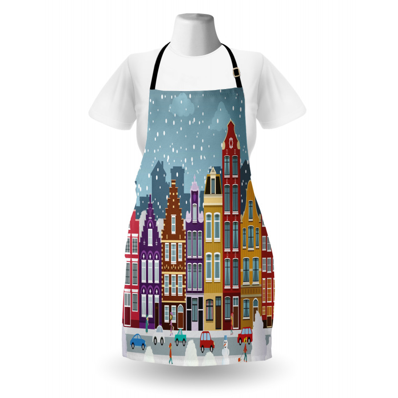 Dutch Town in the Winter Apron