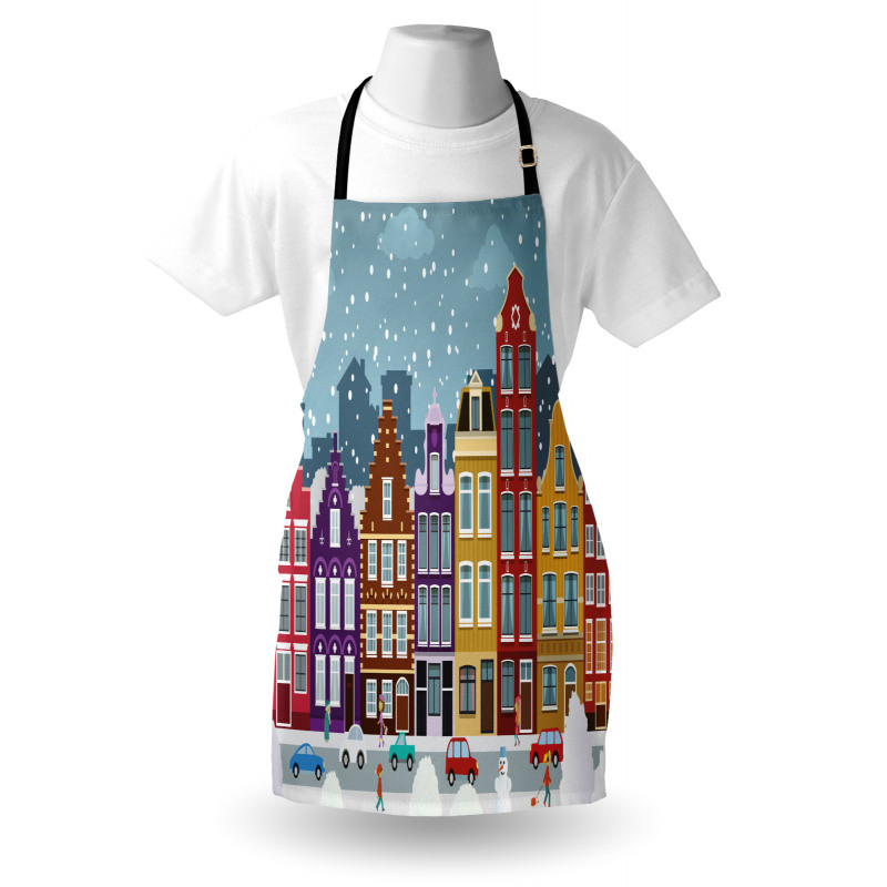 Dutch Town in the Winter Apron