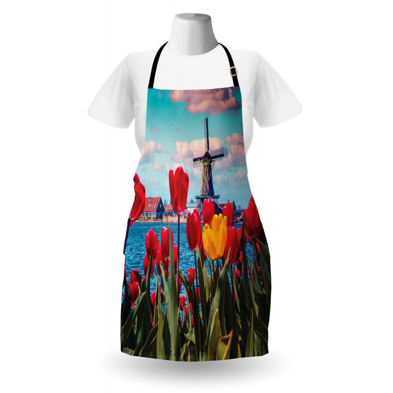 Idyllic Spring Tulips Apron