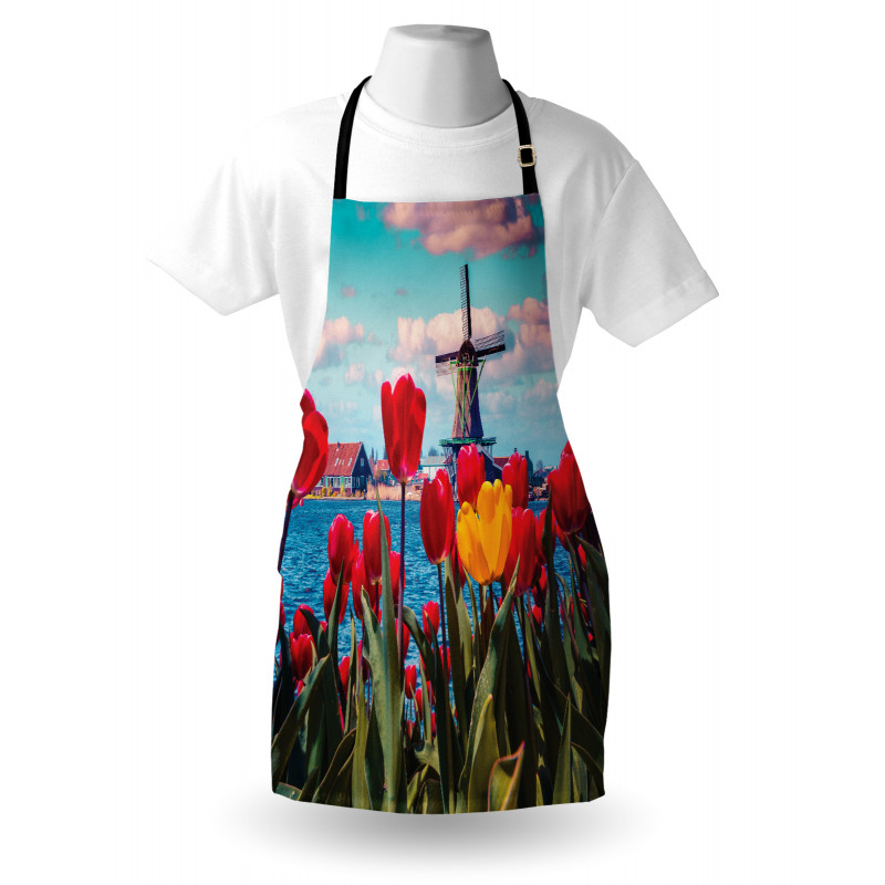 Idyllic Spring Tulips Apron