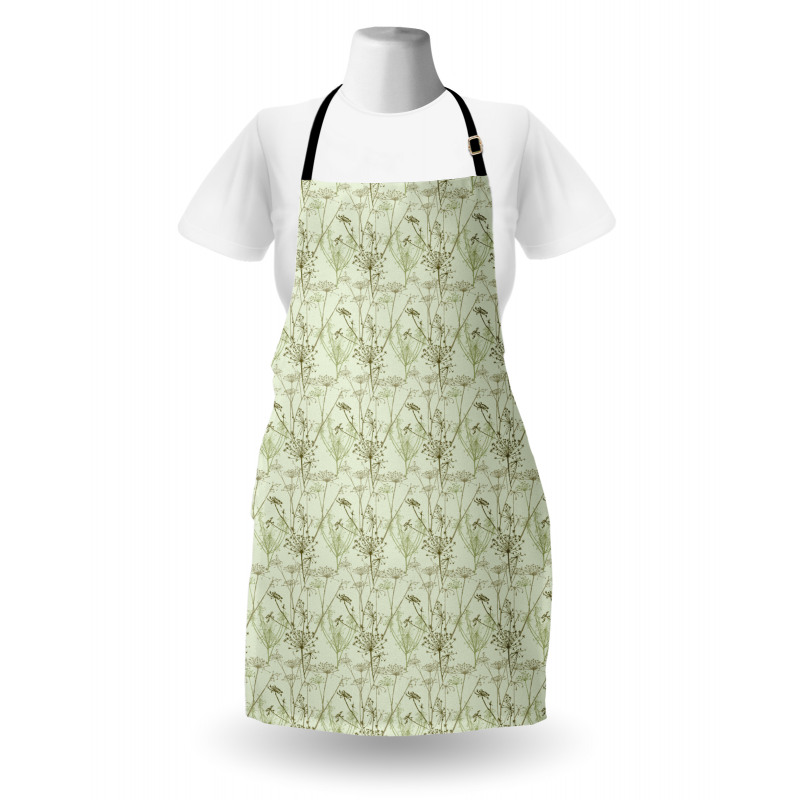 Herbal Elements Botany Motif Apron