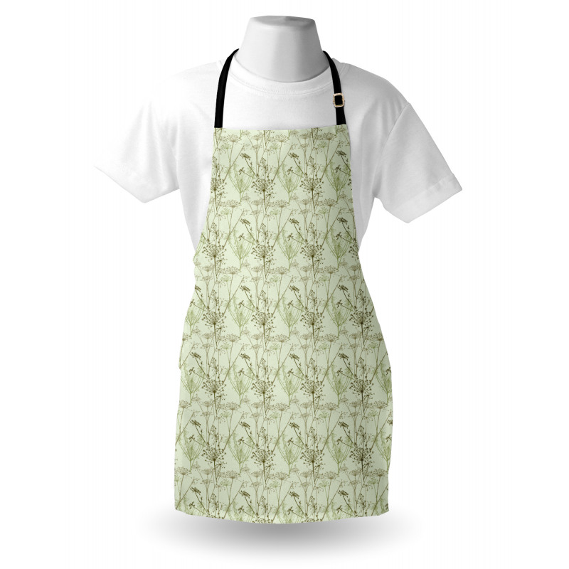 Herbal Elements Botany Motif Apron