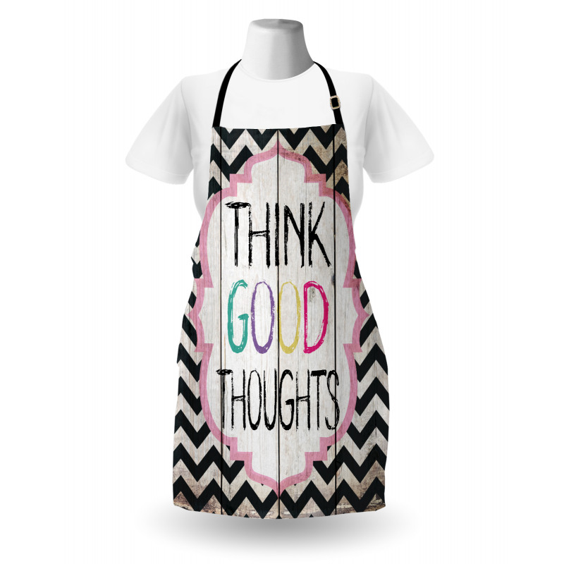 Think Thoughts Message Apron