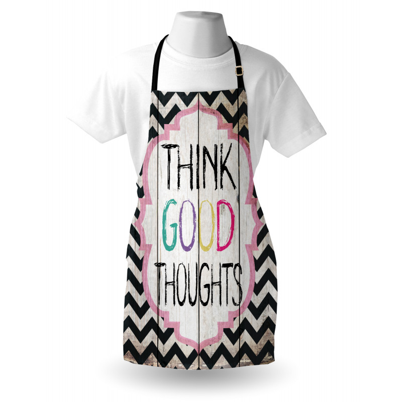 Think Thoughts Message Apron