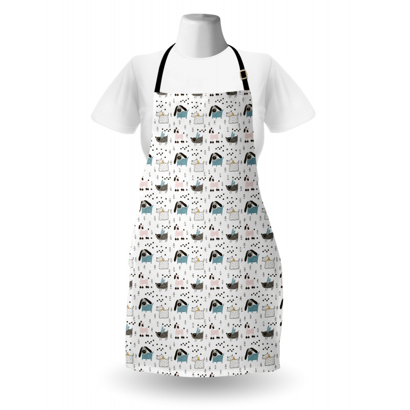 Scandinavian Artwork with Dog Apron