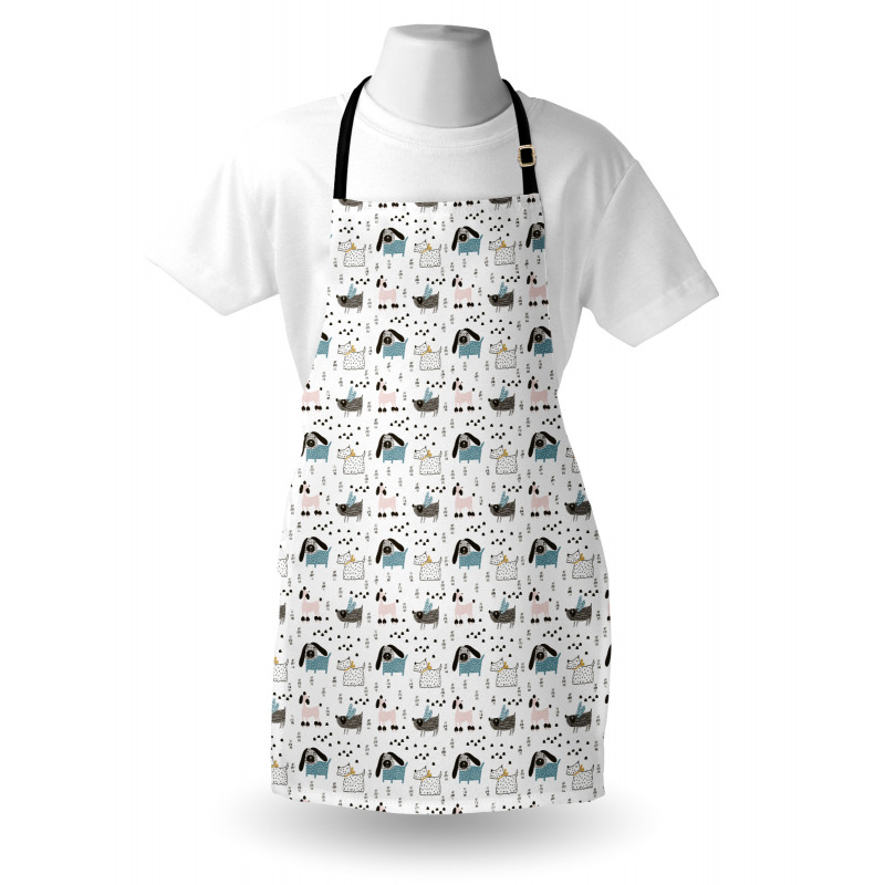 Scandinavian Artwork with Dog Apron