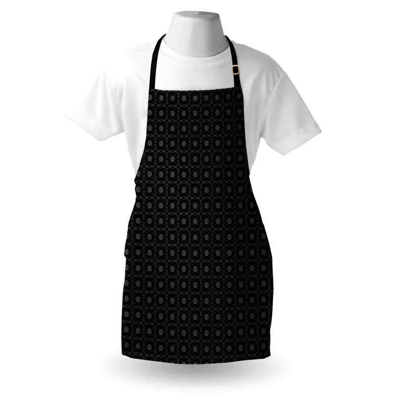 Dotted Curvy Mosaic Motifs Apron