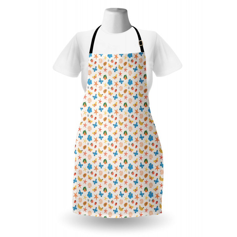 Fruits Flowers Seashells Apron