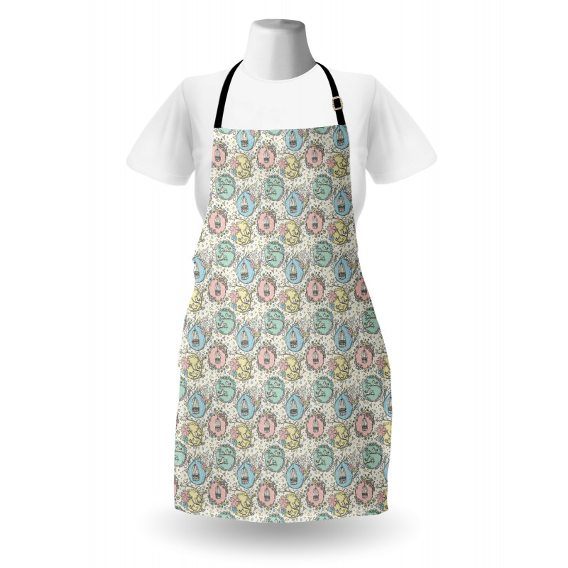 Birdcages Flowering Trees Apron