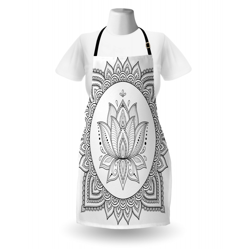 Folk Ornamental Tattoo Art Apron