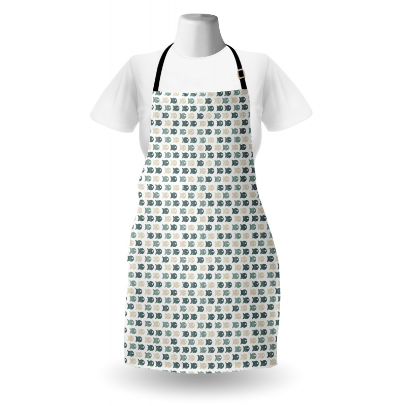 Dost and Stripes Illustration Apron