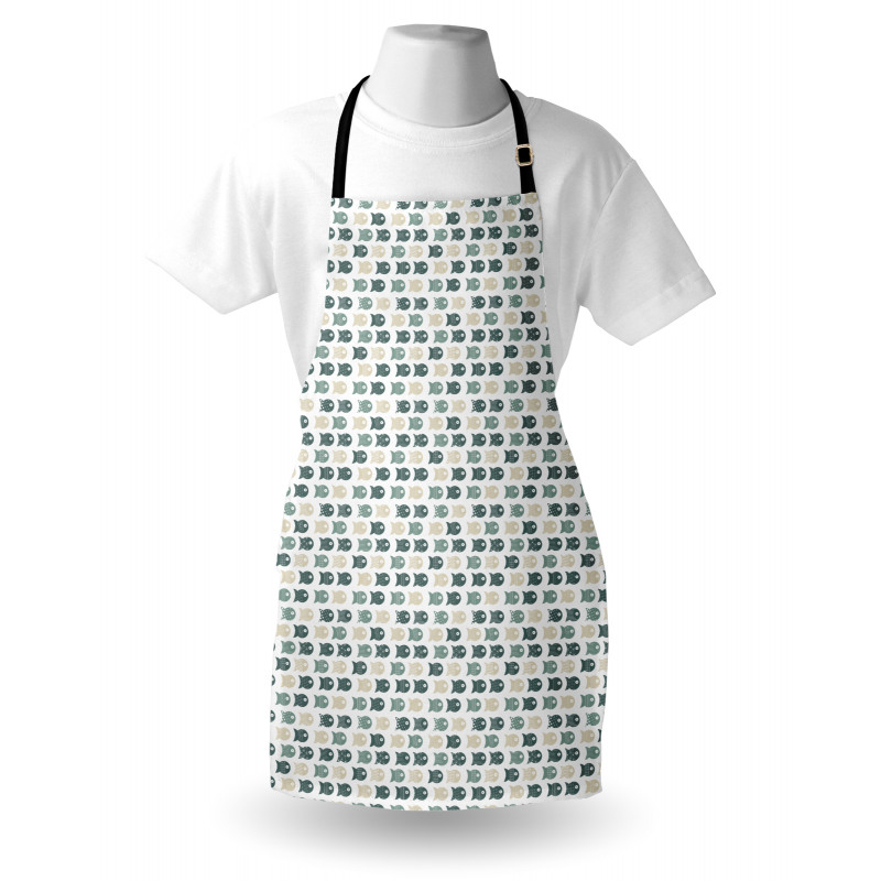 Dost and Stripes Illustration Apron