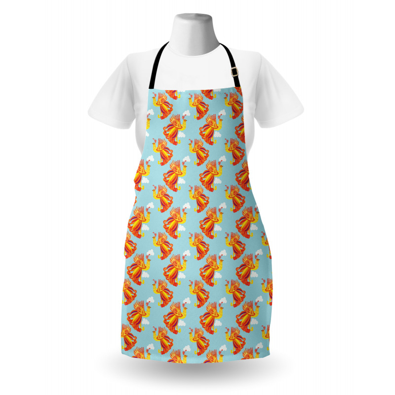 Fire Bird Feathers Apron