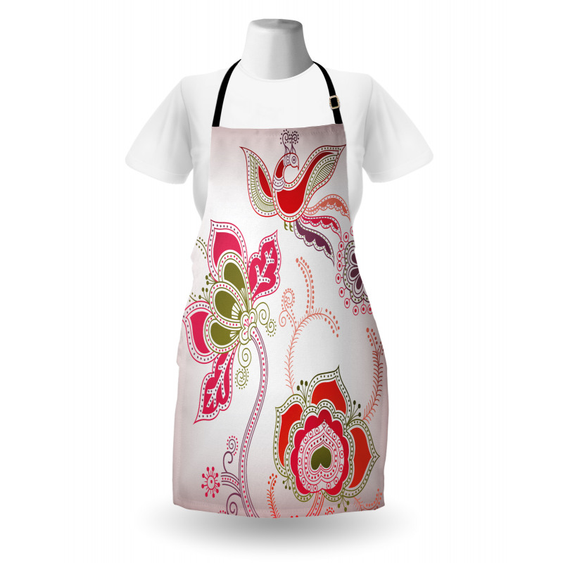 Mystic Bird Eastern Floral Apron