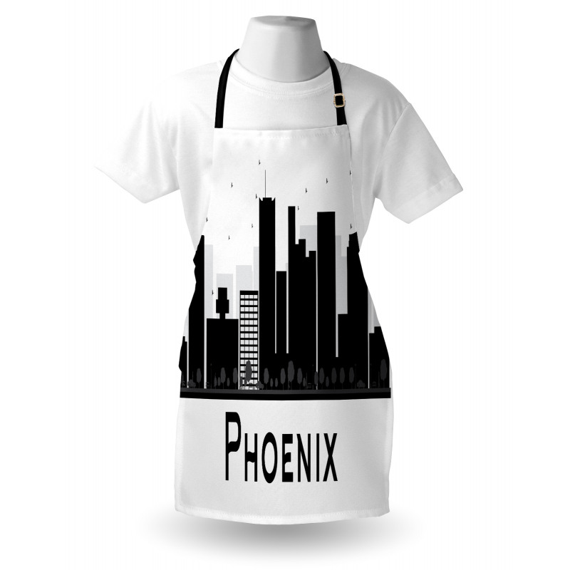 City Silhouette Skyscrapers Apron