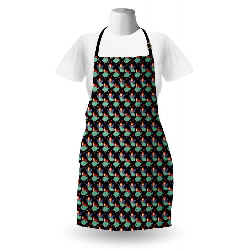 Abstract Girl with Fish Apron