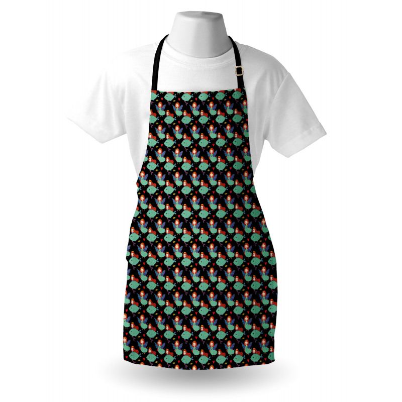 Abstract Girl with Fish Apron