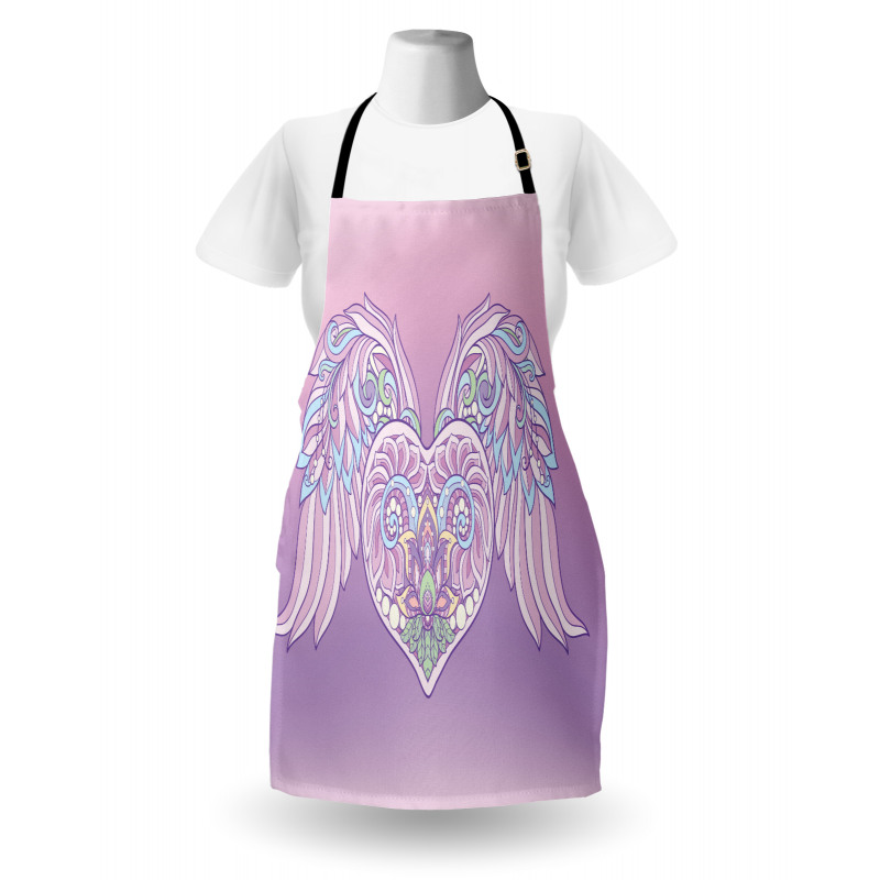 Floral Ornate Heart Apron