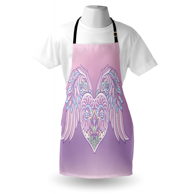 Floral Ornate Heart Apron