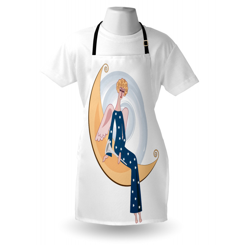 Girl with Trumpet Moon Apron