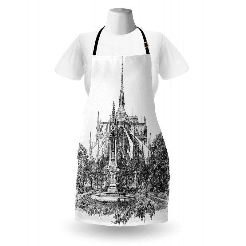 Historic French Landmark Apron