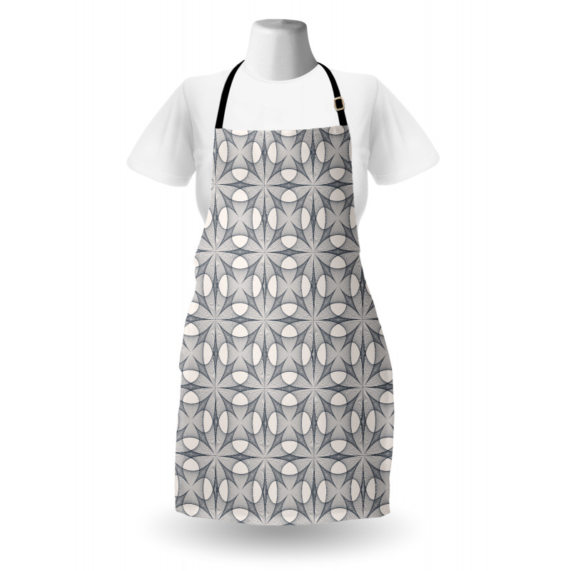 Angular Shapes Stripes Apron