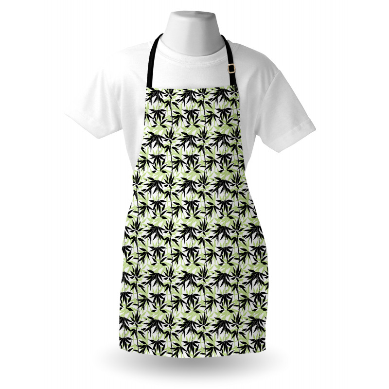 Eastern Bamboo Leaf Pattern Apron