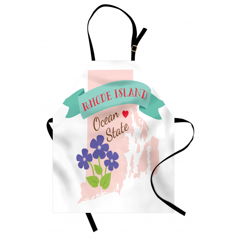 Retro Design State Map Apron