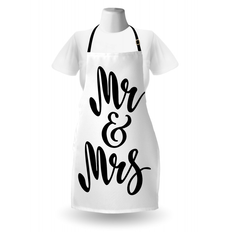 Hand Lettering Pattern Apron