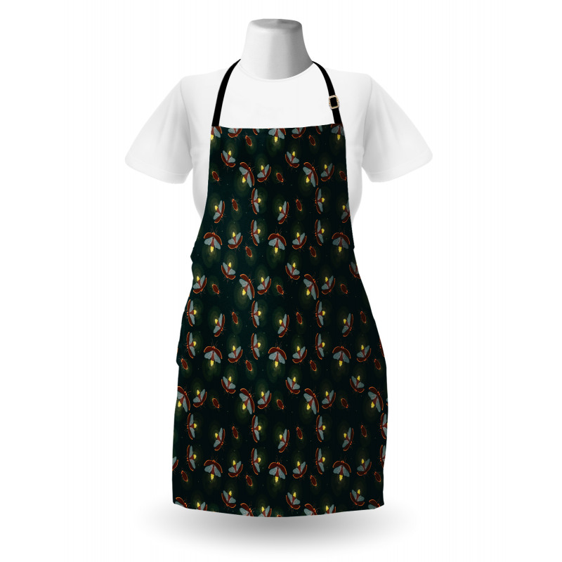 Night at Woodland Insects Apron