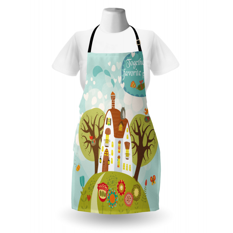 Fairytale Cartoon with Words Apron