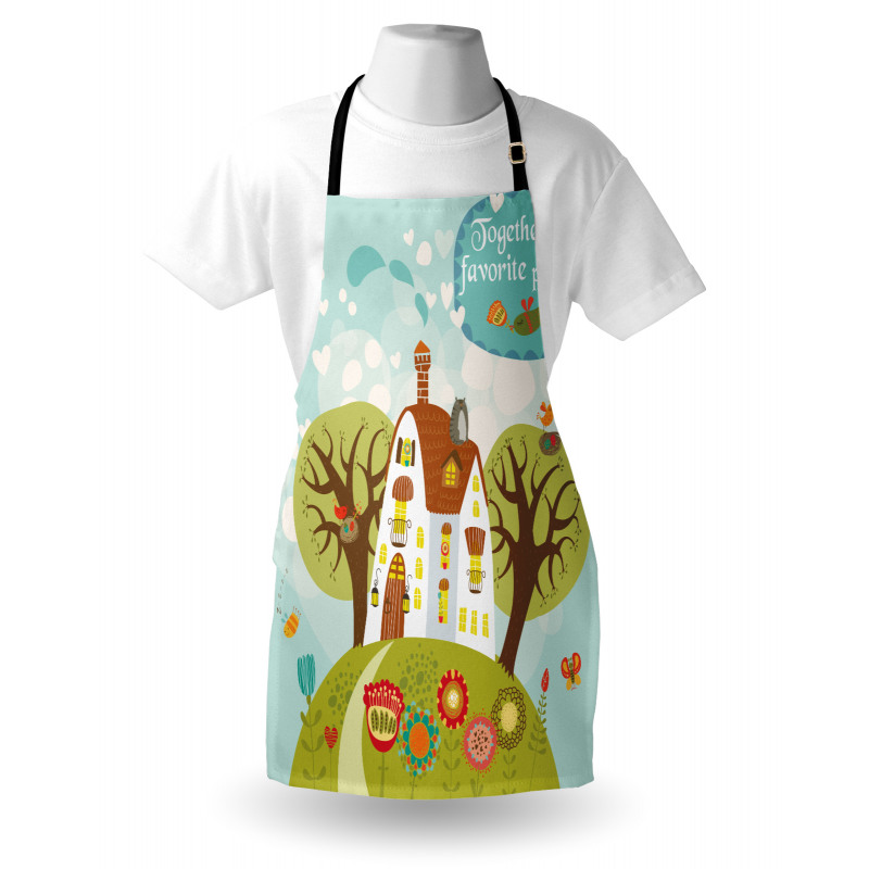 Fairytale Cartoon with Words Apron