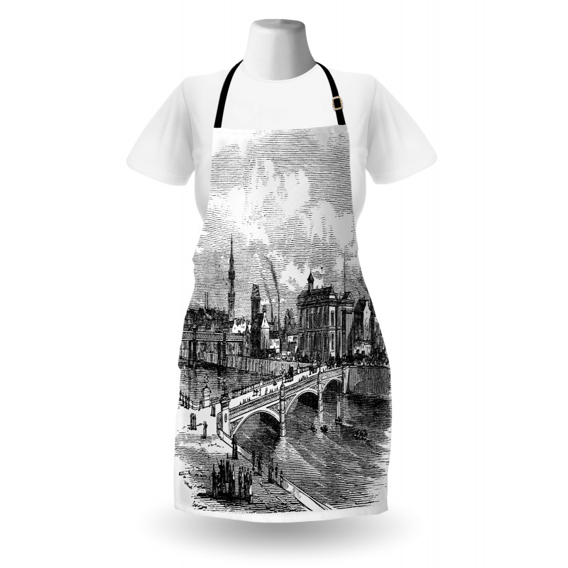 Albert Bridge Glasgow Art Apron