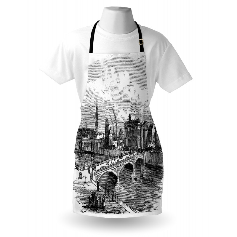 Albert Bridge Glasgow Art Apron