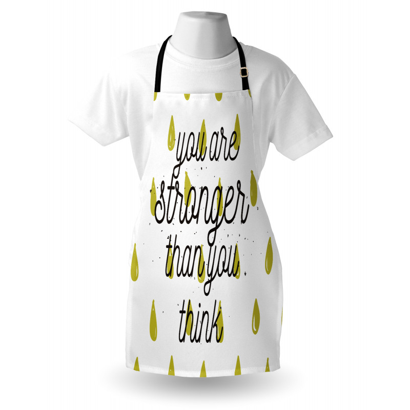 Doodle Raindrops Motivation Apron